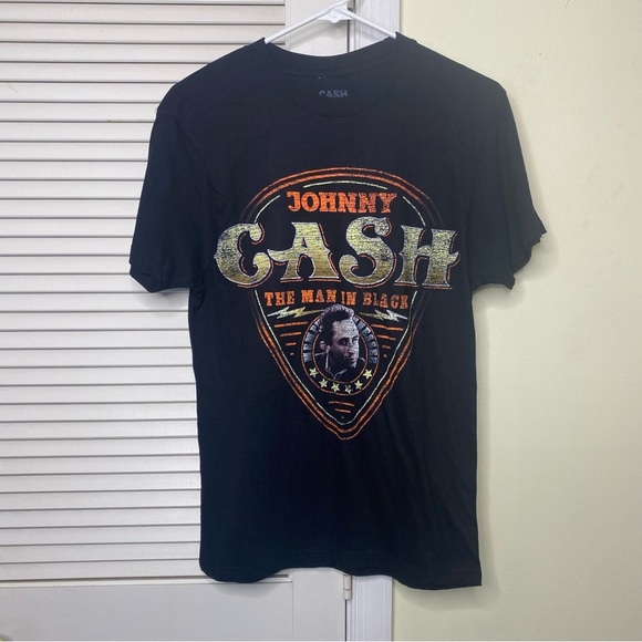 Johnny Cash Womens size small graphic tee shirt man in black - Picture 5 of 9
